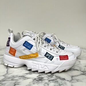 Fila Disruptor II 110th Year Anniversary Women's Shoes White-Multi 5XM01560-199